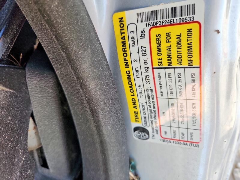 62056726 :رقم المزاد ، 1FADP3F24EL109533 vin ، 2014 Ford Focus مزاد بيع