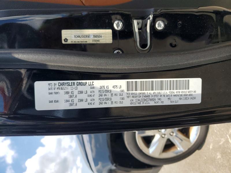 Aukcja sprzedaży 2014 Jeep Compass, vin: 1C4NJDCBXED700924, numer aukcji: 63359286