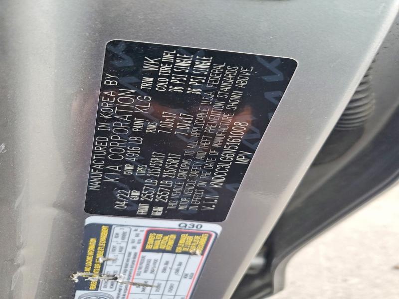 2022 Kia Niro Ev მანქანა იყიდება აუქციონზე, vin: KNDCC3LG6N5161008, აუქციონის ნომერი: 62050916
