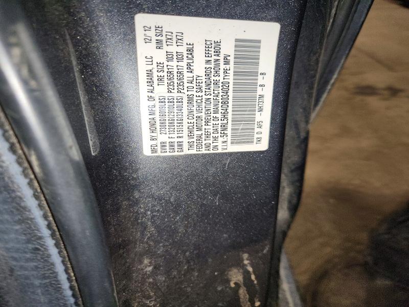 Aukcja sprzedaży 2013 Honda Odyssey, vin: 5FNRL5H64DB034020, numer aukcji: 59067966