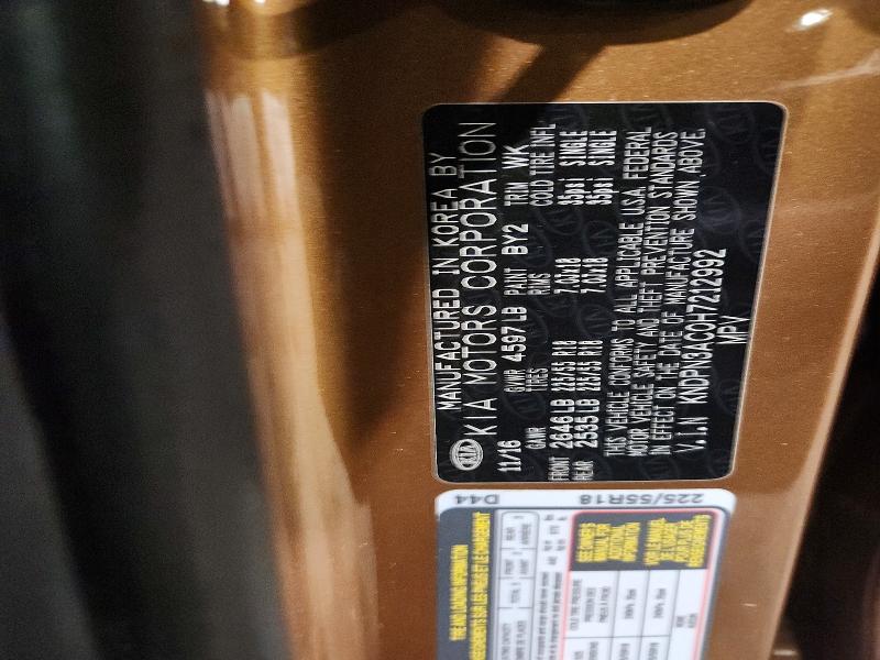 61696406 :رقم المزاد ، KNDPN3AC0H7212992 vin ، 2017 Kia Sportage مزاد بيع