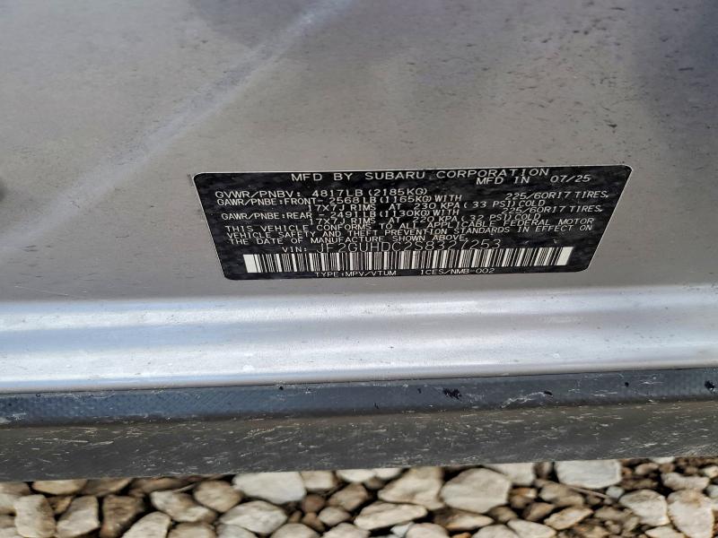 59977036 :رقم المزاد ، JF2GUHDC2S8327253 vin ، 2025 Subaru Crosstrek مزاد بيع