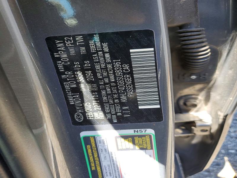 2025 Hyundai Elantra მანქანა იყიდება აუქციონზე, vin: KMHLP4DG6SU983961, აუქციონის ნომერი: 63286496