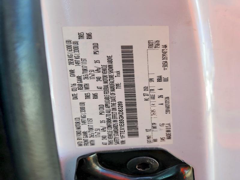 Продаж на аукціоні авто 2016 Ford F150, vin: 1FTEX1E85GKD83289, номер лоту: 62883036