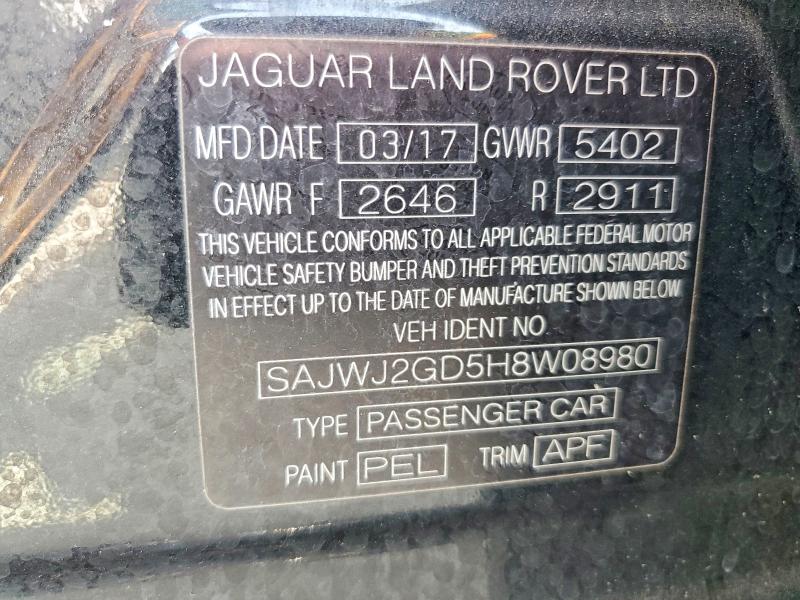 Продажа на аукционе авто 2017 Jaguar Xjl, vin: SAJWJ2GD5H8W08980, номер лота: 60040906