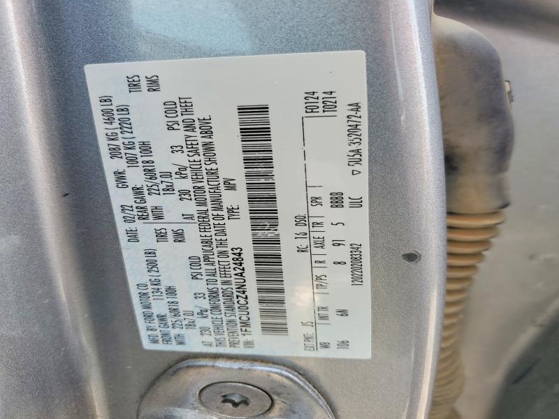 Aukcja sprzedaży 2022 Ford Escape, vin: 1FMCU0CZ4NUA24843, numer aukcji: 63143346