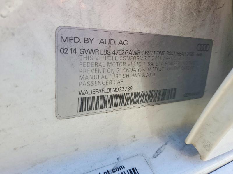 63489776 :رقم المزاد ، WAUEFAFL0EN032739 vin ، 2014 Audi Q5 Premium Plus مزاد بيع