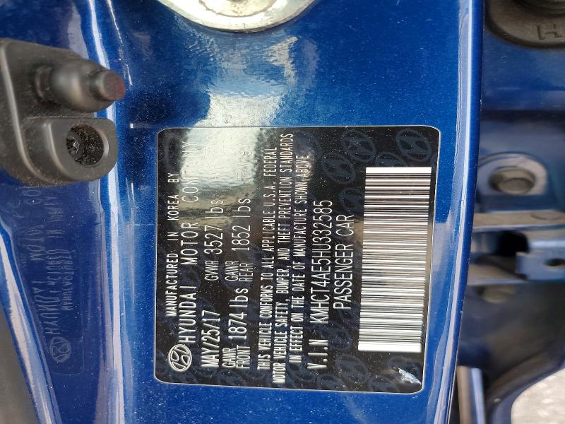 Продажа на аукционе авто 2017 Hyundai Accent, vin: KMHCT4AE5HU332585, номер лота: 62621066