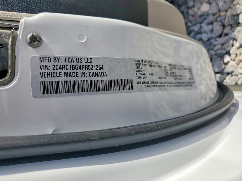 Aukcja sprzedaży 2023 Chrysler Pacifica, vin: 2C4RC1BG4PR531264, numer aukcji: 61393276