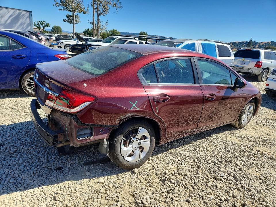 62094856 :رقم المزاد ، 19XFB2F53FE705894 vin ، 2015 Honda Civic مزاد بيع