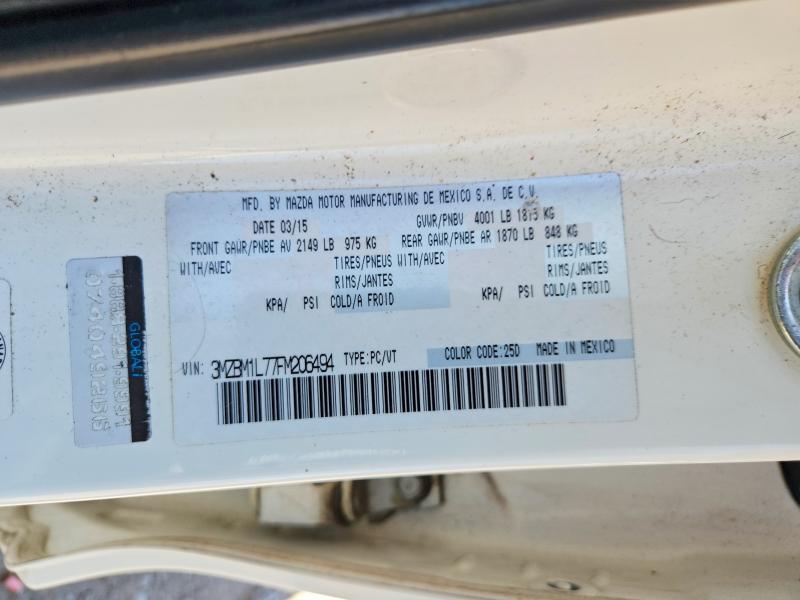 Aukcja sprzedaży 2015 Mazda 3, vin: 3MZBM1L77FM206494, numer aukcji: 57689096