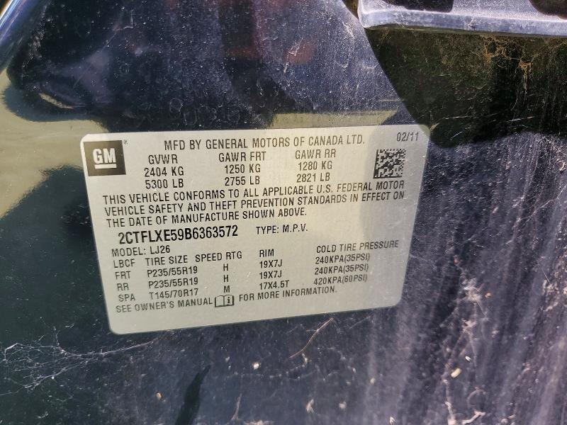 2011 Gmc Terrain მანქანა იყიდება აუქციონზე, vin: 2CTFLXE59B6363572, აუქციონის ნომერი: 62071416