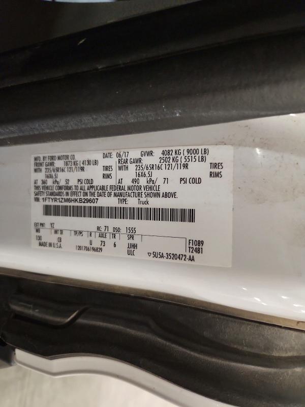 Aukcja sprzedaży 2017 Ford Transit, vin: 1FTYR1ZM6HKB29607, numer aukcji: 60670016