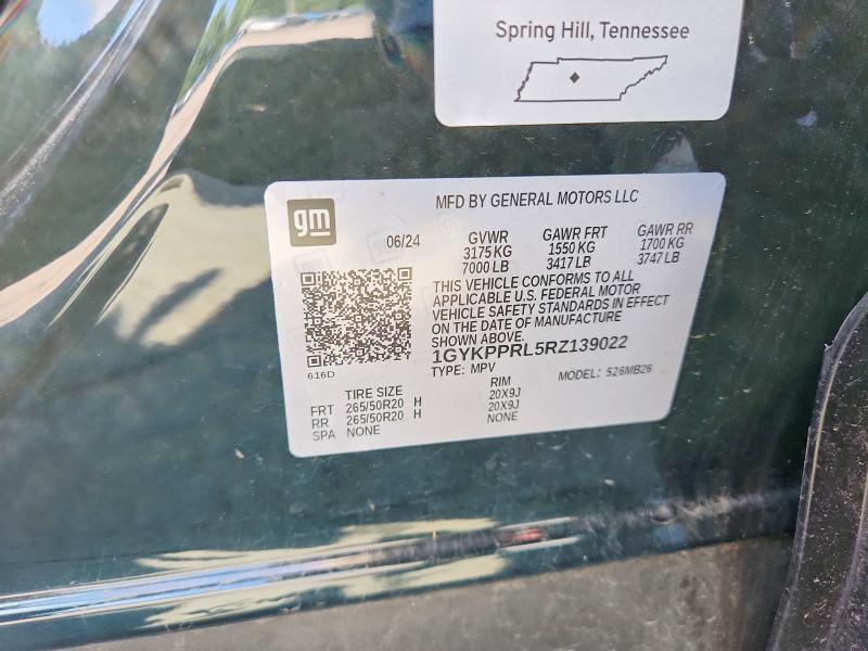 Продаж на аукціоні авто 2024 Cadillac Lyriq, vin: 1GYKPPRL5RZ139022, номер лоту: 77249485