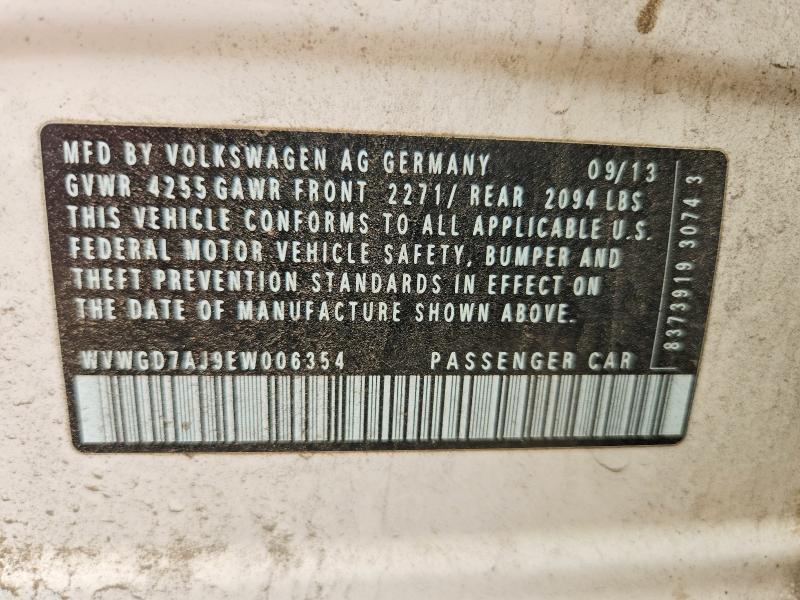 Aukcja sprzedaży 2014 Volkswagen Gti, vin: WVWGD7AJ9EW006354, numer aukcji: 60457506