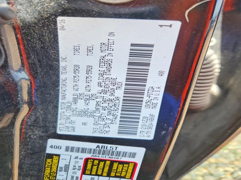 Продажа на аукционе авто 2016 Toyota Tundra, vin: 5TFAW5F19GX551349, номер лота: 59710606