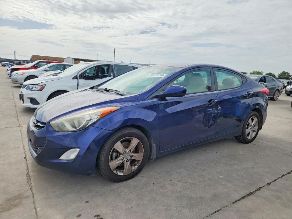 60721316 :رقم المزاد ، 5NPDH4AE4DH263676 vin ، 2013 Hyundai Elantra مزاد بيع