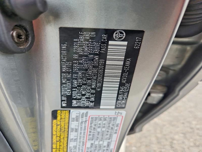 Продажа на аукционе авто 2005 Toyota Camry, vin: 4T1BE32K05U630199, номер лота: 61819376