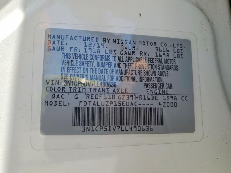Aukcja sprzedaży 2020 Nissan Kicks, vin: 3N1CP5DV7LL490636, numer aukcji: 59713046