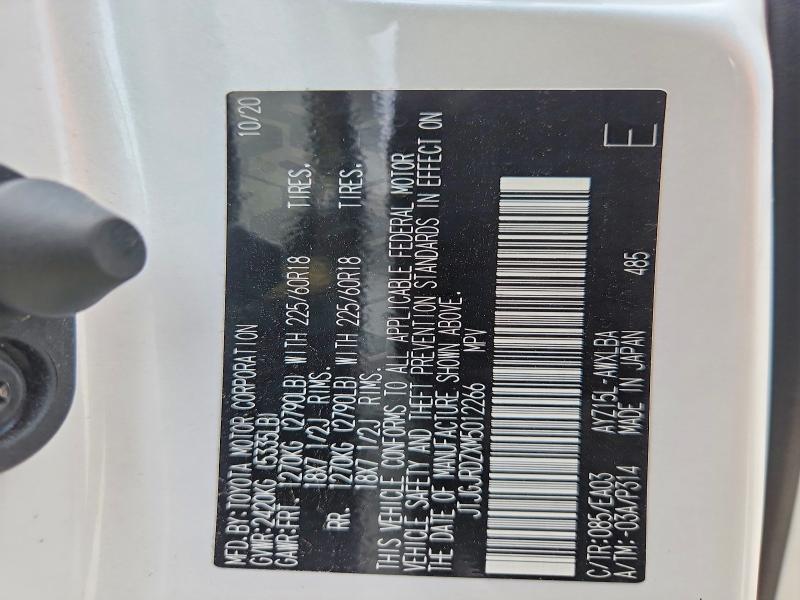 62123806 :رقم المزاد ، JTJGJRDZXM5012266 vin ، 2021 Lexus Nx 300h مزاد بيع