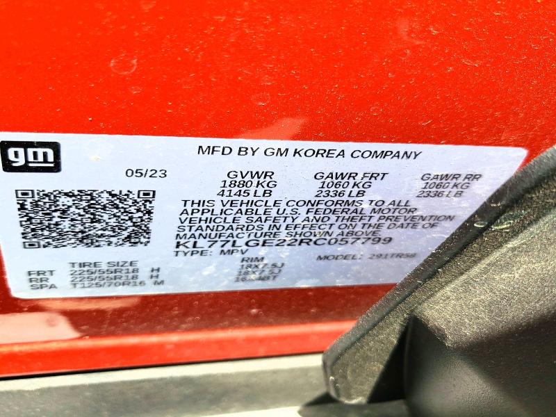 Продажа на аукционе авто 2024 Chevrolet Trax, vin: KL77LGE22RC057799, номер лота: 59917186