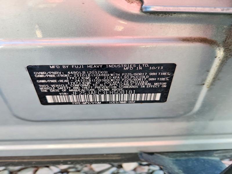 60185946 :رقم المزاد ، JF2SJAEC3EH508181 vin ، 2014 Subaru Forester مزاد بيع