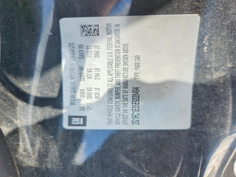 Aukcja sprzedaży 2014 Chevrolet Camaro, vin: 2G1FC1E35E9228494, numer aukcji: 61347316