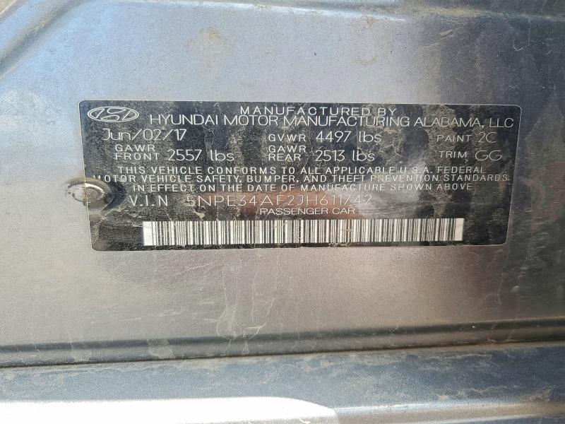 85973265 :رقم المزاد ، 5NPE34AF2JH611742 vin ، 2018 Hyundai Sonata مزاد بيع
