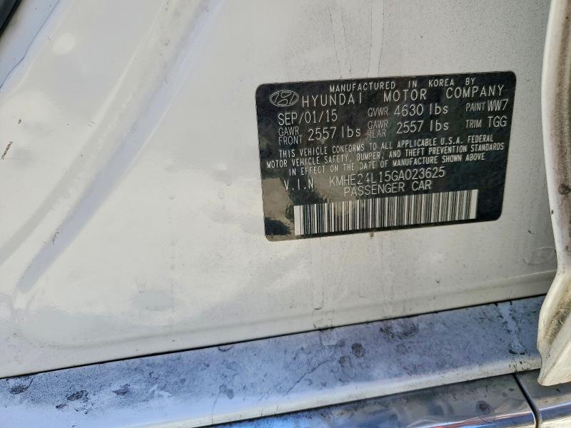 Aukcja sprzedaży 2016 Hyundai Sonata Hybrid, vin: KMHE24L15GA023625, numer aukcji: 60214586