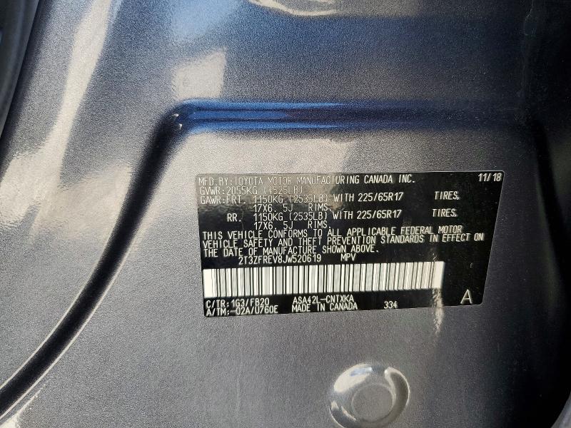 Aukcja sprzedaży 2018 Toyota Rav4, vin: 2T3ZFREV8JW520619, numer aukcji: 62095756