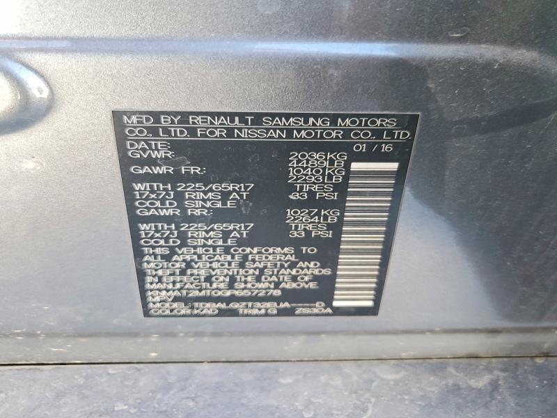 Aukcja sprzedaży 2016 Nissan Rogue, vin: KNMAT2MT0GP657278, numer aukcji: 60673686