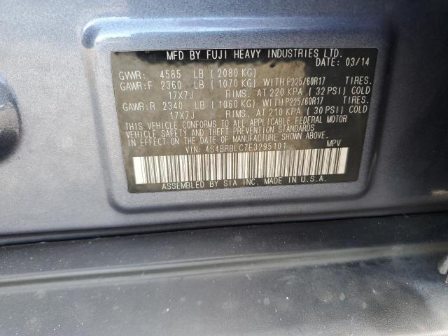 60832226 :رقم المزاد ، 4S4BRBLC7E3295101 vin ، 2014 Subaru Outback مزاد بيع