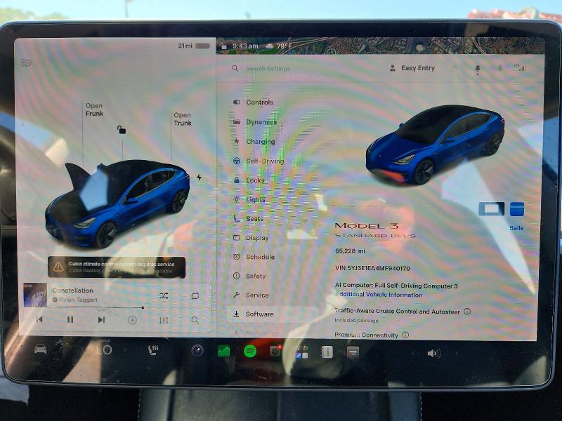 Aukcja sprzedaży 2021 Tesla Model 3, vin: 5YJ3E1EA4MF940170, numer aukcji: 59730436