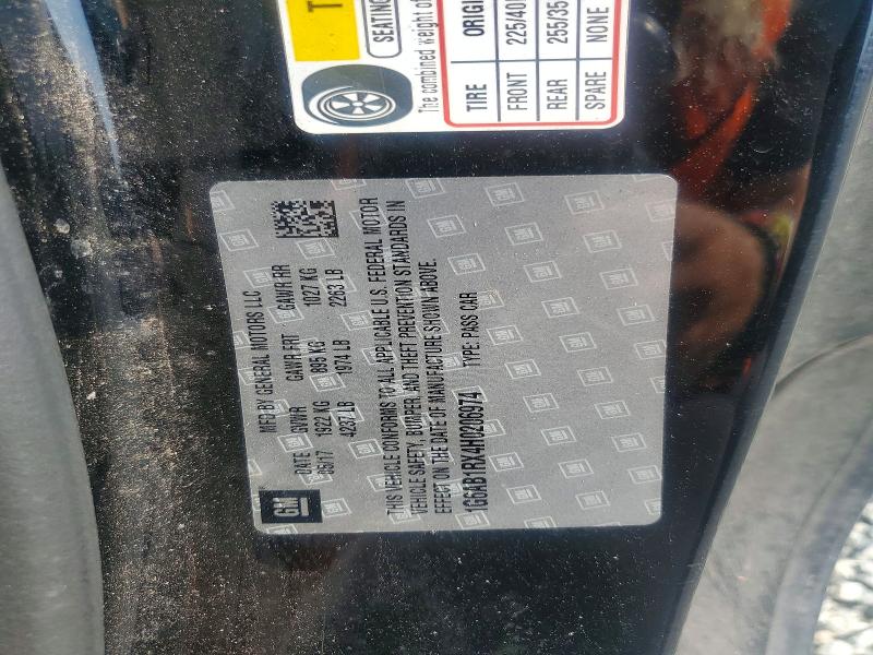 61588436 :رقم المزاد ، 1G6AB1RX4H0206974 vin ، 2017 Cadillac Ats مزاد بيع