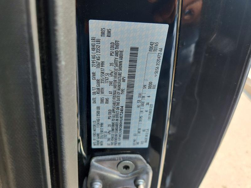 2017 Ford Escape მანქანა იყიდება აუქციონზე, vin: 1FMCU9G90HUE72404, აუქციონის ნომერი: 61482546