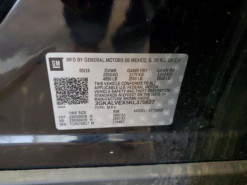 2019 Gmc Terrain მანქანა იყიდება აუქციონზე, vin: 3GKALVEX5KL375827, აუქციონის ნომერი: 59552166