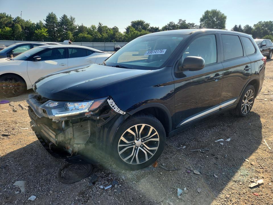 2017 Mitsubishi Outlander მანქანა იყიდება აუქციონზე, vin: JA4AZ2A39HZ064568, აუქციონის ნომერი: 59614176