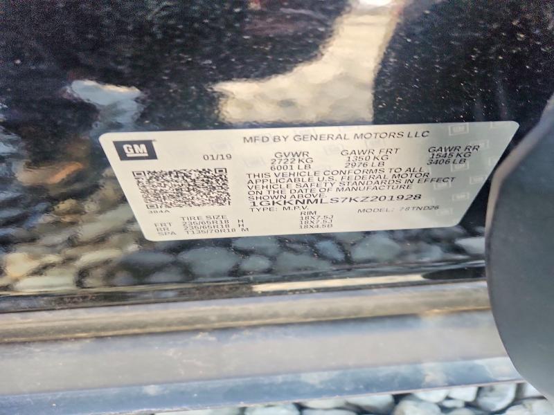 Продаж на аукціоні авто 2019 Gmc Acadia, vin: 1GKKNMLS7KZ201928, номер лоту: 62305446