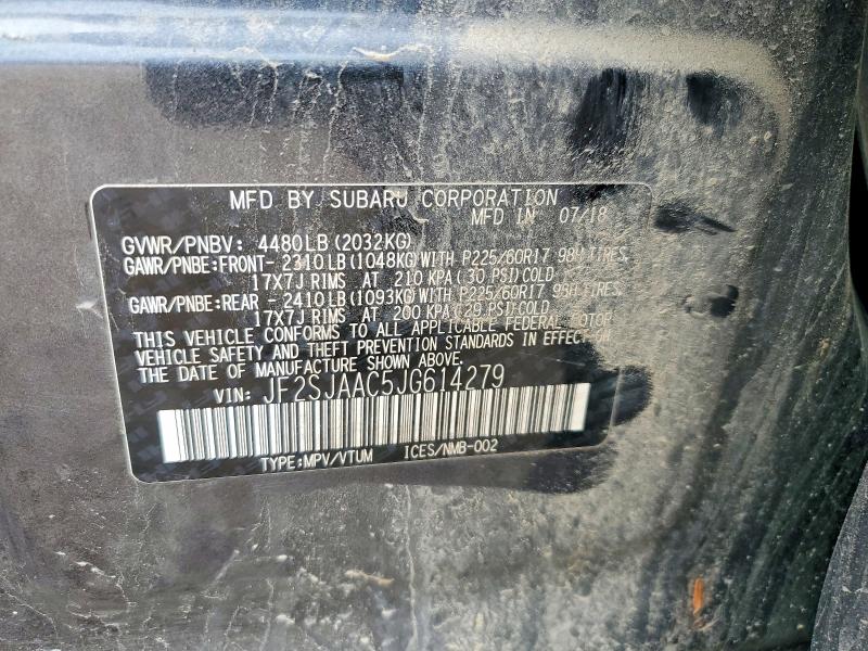 Продажа на аукционе авто 2018 Subaru Forester, vin: JF2SJAAC5JG614279, номер лота: 62907836