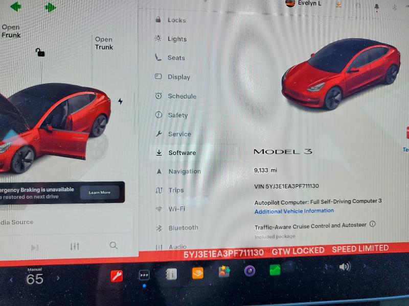 Auction sale of the 2023 Tesla Model 3, vin: 5YJ3E1EA3PF711130, lot number: 59704656