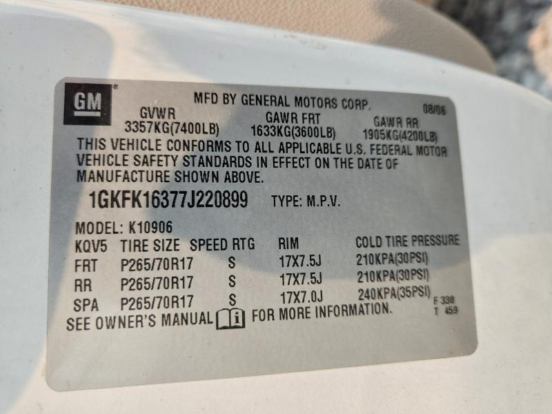 Продажа на аукционе авто 2007 Gmc Yukon Xl, vin: 1GKFK16377J220899, номер лота: 61366966