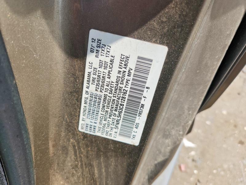 Aukcja sprzedaży 2012 Honda Odyssey, vin: 5FNRL5H63CB128162, numer aukcji: 59587846