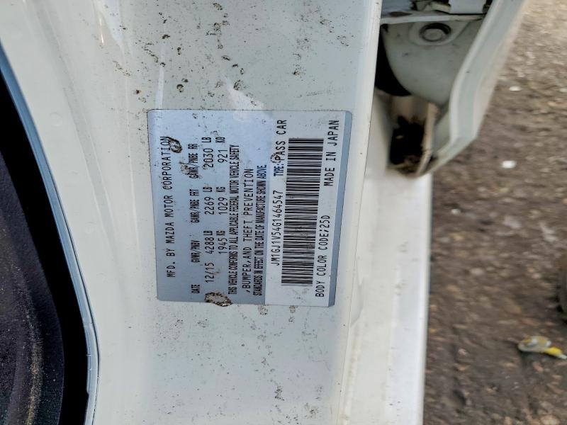 2016 Mazda 6 მანქანა იყიდება აუქციონზე, vin: JM1GJ1V54G1464547, აუქციონის ნომერი: 60251636