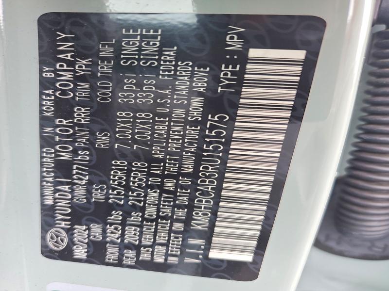 Продажа на аукционе авто 2024 Hyundai Kona, vin: KM8HBCAB3RU151575, номер лота: 60278046