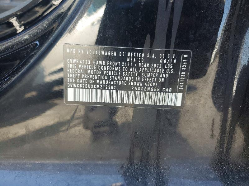 Продажа на аукционе авто 2019 Volkswagen Jetta, vin: 3VWCB7BU2KM212962, номер лота: 61568766