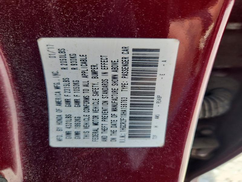 Продажа на аукционе авто 2017 Honda Accord, vin: 1HGCR2F1XHA156763, номер лота: 61435986