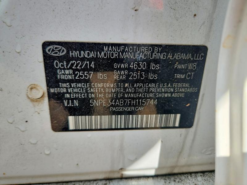 Продажа на аукционе авто 2015 Hyundai Sonata, vin: 5NPE34AB7FH115744, номер лота: 62661756
