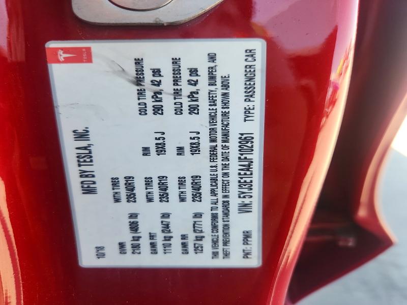 Продажа на аукционе авто 2018 Tesla Model 3, vin: 5YJ3E1EA4JF102961, номер лота: 59905516