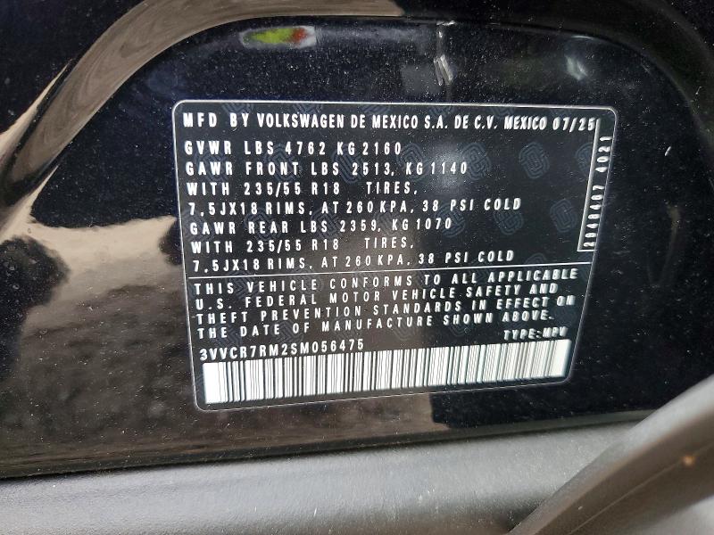 Aukcja sprzedaży 2025 Volkswagen Tiguan, vin: 3VVCR7RM2SM056475, numer aukcji: 60608346