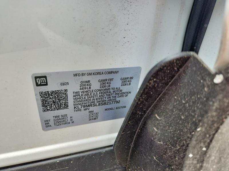 Продаж на аукціоні авто 2025 Chevrolet Trailblazer, vin: KL79MRSL8SB217792, номер лоту: 60561616